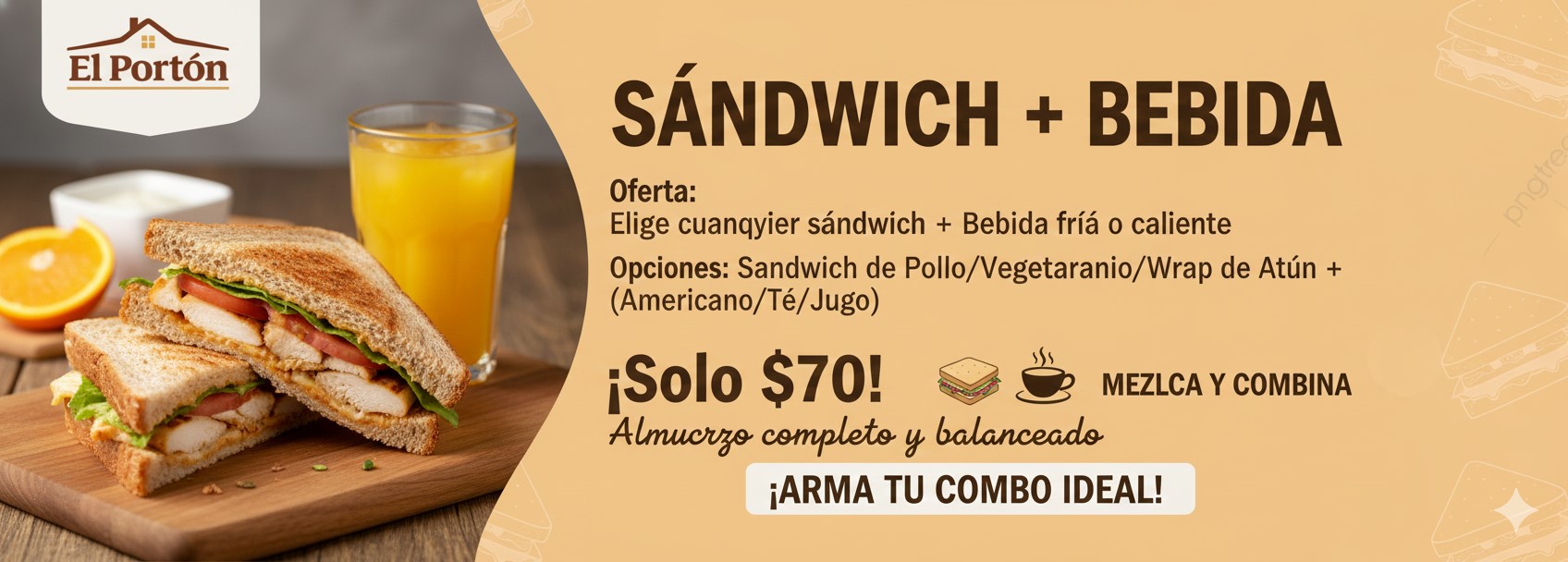 Sándwich + Bebida